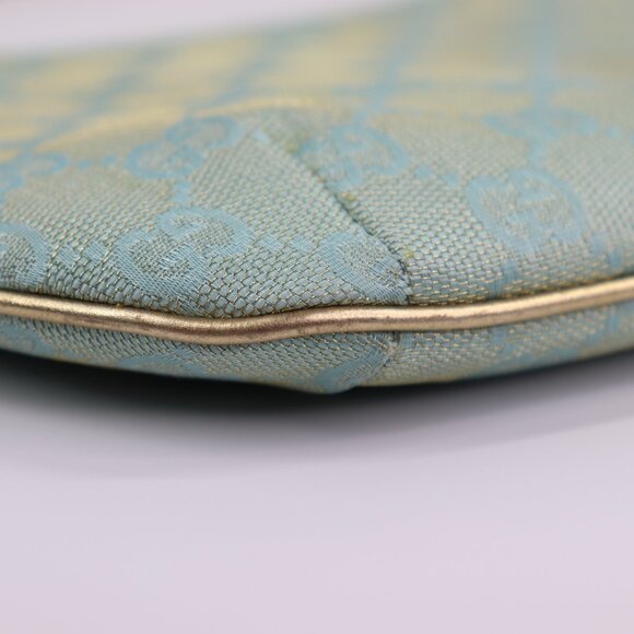 Sold💜Gucci Monogram Pochette Blue Handbag - Picture 7 of 16